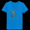 Ladies’  Junior Fine Jersey V-Neck Longer Length T-Shirt Thumbnail