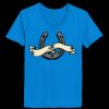 Ladies’  Junior Fine Jersey V-Neck Longer Length T-Shirt Thumbnail
