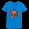 Ladies’  Junior Fine Jersey V-Neck Longer Length T-Shirt Thumbnail