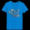 Ladies’  Junior Fine Jersey V-Neck Longer Length T-Shirt Thumbnail