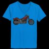 Ladies’  Junior Fine Jersey V-Neck Longer Length T-Shirt Thumbnail