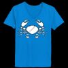 Ladies’  Junior Fine Jersey V-Neck Longer Length T-Shirt Thumbnail