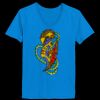 Ladies’  Junior Fine Jersey V-Neck Longer Length T-Shirt Thumbnail