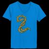 Ladies’  Junior Fine Jersey V-Neck Longer Length T-Shirt Thumbnail