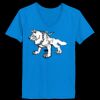 Ladies’  Junior Fine Jersey V-Neck Longer Length T-Shirt Thumbnail