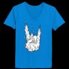Ladies’  Junior Fine Jersey V-Neck Longer Length T-Shirt Thumbnail