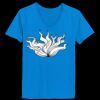 Ladies’  Junior Fine Jersey V-Neck Longer Length T-Shirt Thumbnail