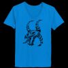 Ladies’  Junior Fine Jersey V-Neck Longer Length T-Shirt Thumbnail