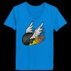 Ladies’  Junior Fine Jersey V-Neck Longer Length T-Shirt Thumbnail