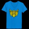 Ladies’  Junior Fine Jersey V-Neck Longer Length T-Shirt Thumbnail
