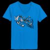Ladies’  Junior Fine Jersey V-Neck Longer Length T-Shirt Thumbnail