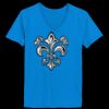 Ladies’  Junior Fine Jersey V-Neck Longer Length T-Shirt Thumbnail