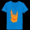 Ladies’  Junior Fine Jersey V-Neck Longer Length T-Shirt Thumbnail