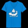 Ladies’  Junior Fine Jersey V-Neck Longer Length T-Shirt Thumbnail