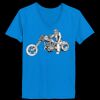 Ladies’  Junior Fine Jersey V-Neck Longer Length T-Shirt Thumbnail