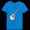Ladies’  Junior Fine Jersey V-Neck Longer Length T-Shirt Thumbnail