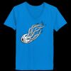 Ladies’  Junior Fine Jersey V-Neck Longer Length T-Shirt Thumbnail