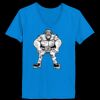 Ladies’  Junior Fine Jersey V-Neck Longer Length T-Shirt Thumbnail