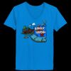 Ladies’  Junior Fine Jersey V-Neck Longer Length T-Shirt Thumbnail
