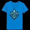 Ladies’  Junior Fine Jersey V-Neck Longer Length T-Shirt Thumbnail