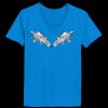 Ladies’  Junior Fine Jersey V-Neck Longer Length T-Shirt Thumbnail