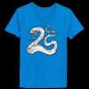 Ladies’  Junior Fine Jersey V-Neck Longer Length T-Shirt Thumbnail