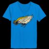Ladies’  Junior Fine Jersey V-Neck Longer Length T-Shirt Thumbnail
