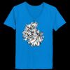 Ladies’  Junior Fine Jersey V-Neck Longer Length T-Shirt Thumbnail