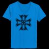 Ladies’  Junior Fine Jersey V-Neck Longer Length T-Shirt Thumbnail