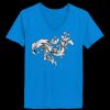 Ladies’  Junior Fine Jersey V-Neck Longer Length T-Shirt Thumbnail