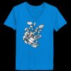 Ladies’  Junior Fine Jersey V-Neck Longer Length T-Shirt Thumbnail