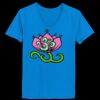 Ladies’  Junior Fine Jersey V-Neck Longer Length T-Shirt Thumbnail