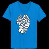 Ladies’  Junior Fine Jersey V-Neck Longer Length T-Shirt Thumbnail