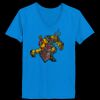 Ladies’  Junior Fine Jersey V-Neck Longer Length T-Shirt Thumbnail
