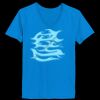Ladies’  Junior Fine Jersey V-Neck Longer Length T-Shirt Thumbnail