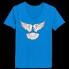 Ladies’  Junior Fine Jersey V-Neck Longer Length T-Shirt Thumbnail