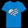 Ladies’  Junior Fine Jersey V-Neck Longer Length T-Shirt Thumbnail