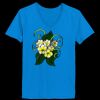 Ladies’  Junior Fine Jersey V-Neck Longer Length T-Shirt Thumbnail