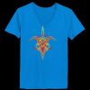 Ladies’  Junior Fine Jersey V-Neck Longer Length T-Shirt Thumbnail