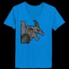 Ladies’  Junior Fine Jersey V-Neck Longer Length T-Shirt Thumbnail