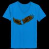 Ladies’  Junior Fine Jersey V-Neck Longer Length T-Shirt Thumbnail