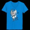 Ladies’  Junior Fine Jersey V-Neck Longer Length T-Shirt Thumbnail