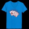 Ladies’  Junior Fine Jersey V-Neck Longer Length T-Shirt Thumbnail