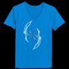 Ladies’  Junior Fine Jersey V-Neck Longer Length T-Shirt Thumbnail