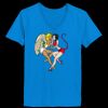 Ladies’  Junior Fine Jersey V-Neck Longer Length T-Shirt Thumbnail