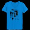 Ladies’  Junior Fine Jersey V-Neck Longer Length T-Shirt Thumbnail