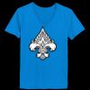 Ladies’  Junior Fine Jersey V-Neck Longer Length T-Shirt Thumbnail