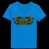 Ladies’  Junior Fine Jersey V-Neck Longer Length T-Shirt Thumbnail