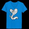 Ladies’  Junior Fine Jersey V-Neck Longer Length T-Shirt Thumbnail
