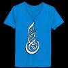 Ladies’  Junior Fine Jersey V-Neck Longer Length T-Shirt Thumbnail